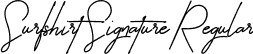 Surfshirt Signature Regular font - SurfshirtSignature.otf