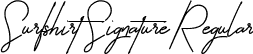 Surfshirt Signature Regular font - SurfshirtSignature.ttf