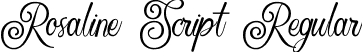 Rosaline Script Regular font - Rosaline Script.ttf