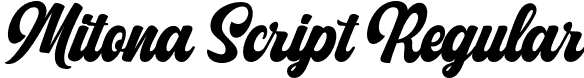Mitona Script Regular font - Mitona Vintage Script.otf