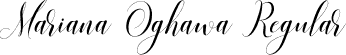 Mariana Oghawa Regular font - Mariana Oghawa.ttf