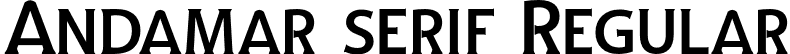 Andamar serif Regular font - Andamar Serif.otf