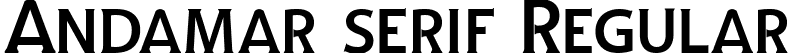 Andamar serif Regular font - Andamar Serif.ttf