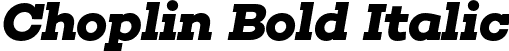 Choplin Bold Italic font - Rene Bieder - Choplin Bold Italic.otf