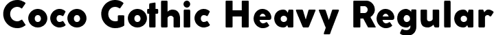 Coco Gothic Heavy Regular font - CocoGothic-Heavy_trial.ttf