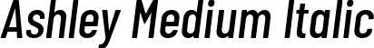 Ashley Medium Italic font - Ashley-MediumItalic.otf