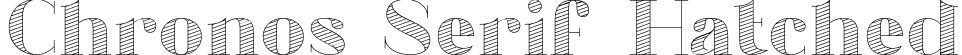 Chronos Serif Hatched font - ChronosSerif-Hatched.otf