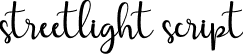 streetlight script font - Streetlight script.ttf