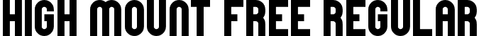 High Mount Free Regular font - HighMount-Free.ttf