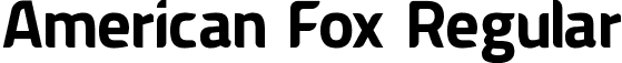 American Fox Regular font - AmericanFox-free.ttf