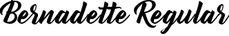 Bernadette Regular font - bernadette.ttf