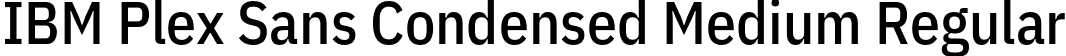 IBM Plex Sans Condensed Medium Regular font - IBMPlexSansCondensed-Medium.otf