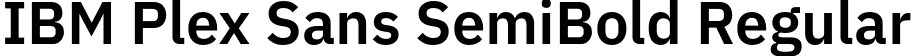 IBM Plex Sans SemiBold Regular font - IBMPlexSans-SemiBold.otf