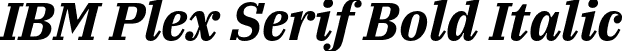 IBM Plex Serif Bold Italic font - IBMPlexSerif-BoldItalic.otf