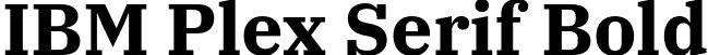 IBM Plex Serif Bold font - IBMPlexSerif-Bold.otf