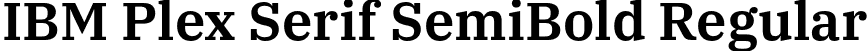 IBM Plex Serif SemiBold Regular font - IBMPlexSerif-SemiBold.otf