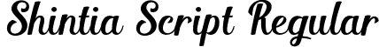 Shintia Script Regular font - Shintia Script.otf