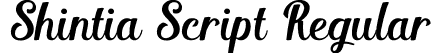 Shintia Script Regular font - Shintia Script.ttf