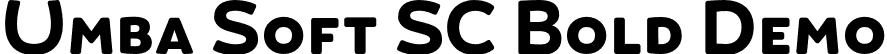 Umba Soft SC Bold Demo font - UmbaSoft-SCBoldDemo.otf