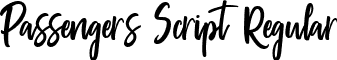 Passengers Script Regular font - passengers_script-webfont.ttf