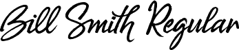 Bill Smith Regular font - Bill Smith Demo.ttf