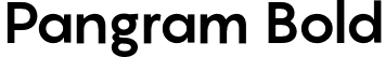 Pangram Bold font - Pangram-Bold.otf