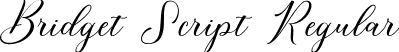 Bridget Script Regular font - Bridget Script.ttf