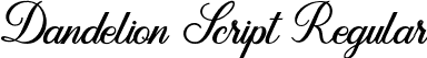 Dandelion Script Regular font - Dandelion Script.otf