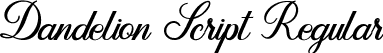 Dandelion Script Regular font - Dandelion Script.ttf