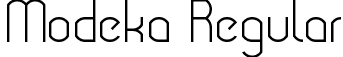Modeka Regular font - Modeka.otf