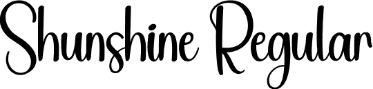 Shunshine Regular font - Shunshine.otf