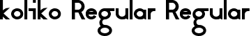 koliko Regular Regular font - koliko-Regular.ttf