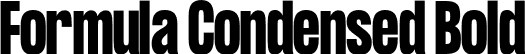 Formula Condensed Bold font - FormulaCondensed-Bold.otf
