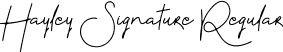 Hayley Signature Regular font - Hayley Signature Demo.ttf