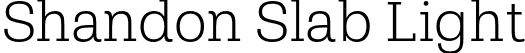 Shandon Slab Light font - Hoftype - Shandon Slab Light.otf