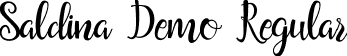 Saldina Demo Regular font - Saldina Free Demo.ttf