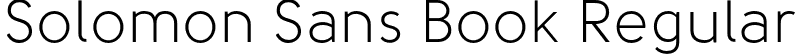 Solomon Sans Book Regular font - Solomon Sans Book.otf