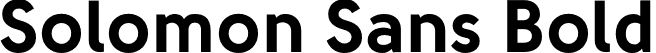 Solomon Sans Bold font - Solomon Sans Bold.otf