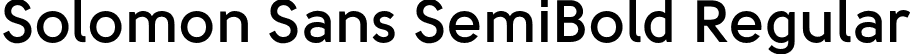 Solomon Sans SemiBold Regular font - Solomon Sans SemiBold.otf