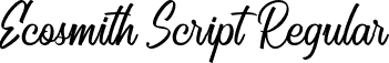 Ecosmith Script Regular font - EcosmithScript-Regular.otf