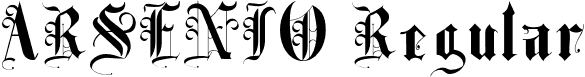 ARSENIO Regular font - Arsenio.otf