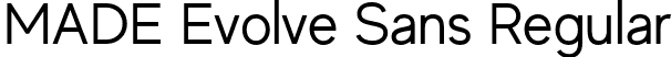 MADE Evolve Sans Regular font - MADE Evolve Sans Regular (PERSONAL USE).otf