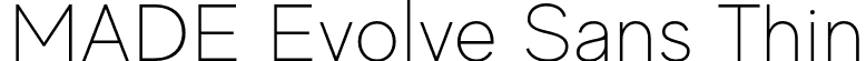 MADE Evolve Sans Thin font - MADE Evolve Sans Thin (PERSONAL USE).otf