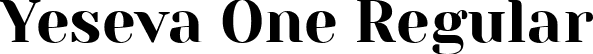 Yeseva One Regular font - YesevaOne-Regular.ttf