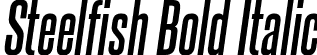 Steelfish Bold Italic font - steelfish bd it.ttf