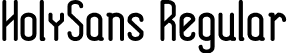 HolySans Regular font - HolySans.ttf