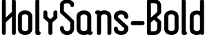 HolySans-Bold font - HolySans-Bold.ttf