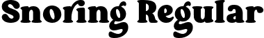 Snoring Regular font - snoring.otf