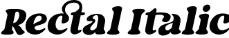Rectal Italic font - rectal-italic.otf