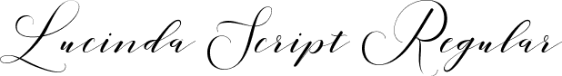 Lucinda Script Regular font - LucindaScript-lgzGy.ttf